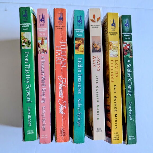 Inspirational Romance Set of 7 Small Paperback Steeple Hill VTG Love Inspired - Picture 3 of 9